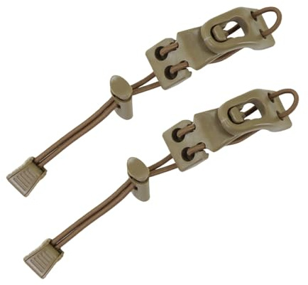 DONGKER Tactical Gear Molle Clips, 2 Stück Hochelastische Ausrüstung-Clips, Multifunktions Hängeschnalle für Molle-Rucksack, Taktische Weste