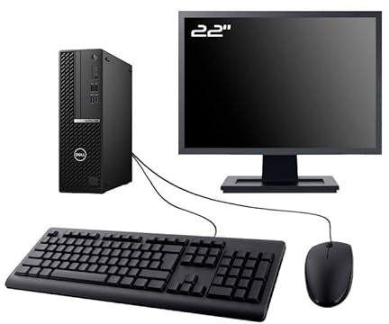 PC Dell OptiPlex 7080 SFF Ecran 22 Intel I5-10400 RAM 32Go SSD 2To WiFi W11 (Reconditionné)
