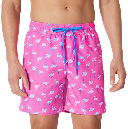 Amazon Essentials Short de Bain avec Doublure en Maille, Poches et Fermeture à Cordon Homme