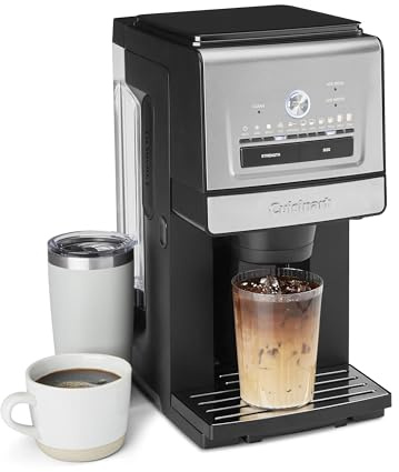 Cuisinart Coffee Maker, Grind and Brew Single Serve Coffee Maker, 6 Cup Sizes, Built-in Stainless Steel Burr Mill, Adjustable Strength, Grind Control and Over Ice Feature, Easy Cleaning, DGB-30