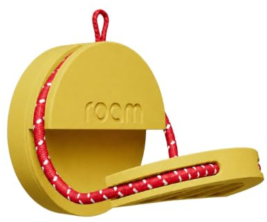 Roam Smart Tracker for iPhone & Android, Key Finder, IP67, Yellow, Single | Works with Android and iPhone, Track keys, bags, bikes, and more, Replaceable 1-year battery, Water and dust resistant