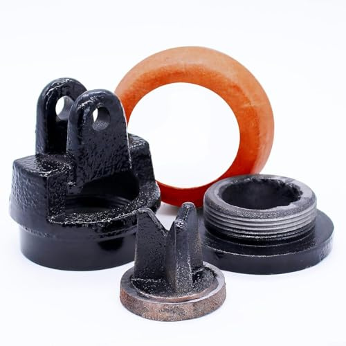 Gettimore Ersatzkolben mit Lederdichtung Typ 75 Handpumpe, Gartenpumpe und Springbrunnenpumpe, Gusseisen, 90mm Länge