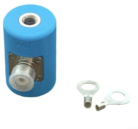 For shortwave antenna base kit with M10 thread and SO239 adapter compatible with USDX QRP and other For shortwave radio models with 5 6m pull rod (base blue)