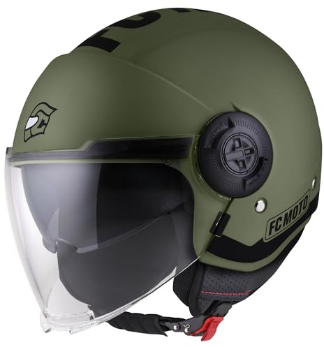 FC-Moto Ralgo Jethelm, grün/schwarz, XL