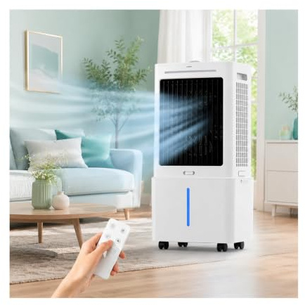 Condizionatore Portatile, Rinfrescatore d'Aria con 3 Velocità e 3 Modalità
