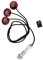 Dilwe Selbstklebende Tonabnehmer Transducer Mikrofon mit Endpin Jack für Gitarre String Instrument