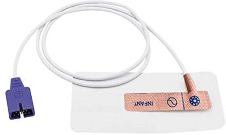 Sensor desechable para bebés Spo2 Compatible con la sonda Nellcor MAX-I 3.2 pies 9 Pines FDA/CE Approved 12 Pack