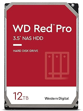 WD Rot Pro 12TB 3.5 NAS Interne Festplatte - 7200 RPM - WD121KFBX
