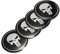4 Stück 3D Totenkopf Auto Lenkrad Mitte Auto Aufkleber Nabendeckel Emblem Abzeichen Aufkleber Symbol (2,2 Zoll)