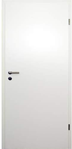 HORI Zimmertür Komplettset mit Zarge und Türdrücker I Innentür weiß lackiert I Höhe 198,5 cm - 860 mm - DIN Rechts - Wandstärke: 200 mm (198-217 mm) mm
