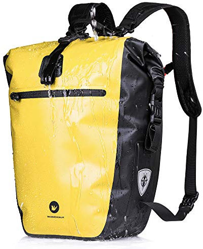 BAIGIO Sacoche Vélo Arrière 27/30L Sac Porte Bagage Velo avec Sac d’Ordinateur Portable Sac à Dos et Bandoulière pour VTT Sac de Voyage Ideal pour Cyclistes Voyage Sport