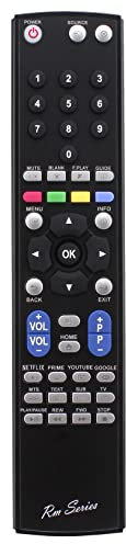 RM Series Remote Control for Bush HA42U5232MEKB 42 Inch HA42U5232MEKB Smart 4K UHD HDR LED Freeview TV