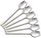 PDCTACST 6 piezas de tenedores de acero inoxidable 304, mango de 7.9 pulgadas de largo y tenedores de buffet resistentes, tenedores de pasta de arroz frito de postre de frutas para