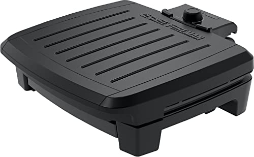 George Foreman 5-Serving Submersible Grill, Ceramic Metal, Black/Grey