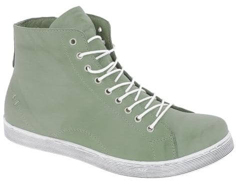 Andrea Conti Damen High Top Sneaker, Peppermint, 36 EU