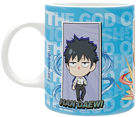 The God Of High School Chibi Characters Unisex Tasse multicolor Keramik Anime, Fan-Merch, TV-Serien