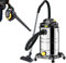 DMS Industriestaubsauger mit 2000 Watt | Nasssauger | Trockensauger | Laubsauger | Laubbläser | Edelstahl | Blasfunktion | beutellos | 30 Liter Fassungsvermögen (Gelb)
