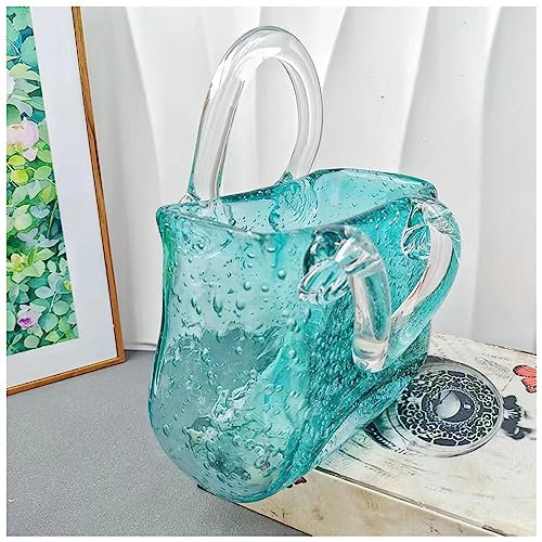 Handtaschenvase, Bubble Handtasche Blumenvase Vase In Taschenform Kreative GeldböRse, FüR Tafelaufsatz, Dekoration,Style2-Green