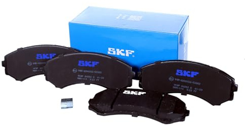 SKF Scheibenbremse Bremsbelag VKBP 80252 A - 4er Set - Position Vorderachse Höhe 77 mm Länge 170 mm Breite 81 mm Dicke 16 mm - OE Qualität | Kompatibel mit: MAZDA E Kasten, MPV I, MITSUBISHI GRANDIS, PAJERO CLASSIC, PAJERO II, PAJERO II Canvas Top, PAJERO III