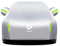 QCHIAN Autoabdeckung für Smart Fortwo Cabrio (A 450) 2000-2006, Auto Abdeckplane wasserdichte Hagelschutz Atmungsaktiv, Allwetter-Vollgarage Autogarage Abdeckung Staubdicht UV-Schutz,B Silver