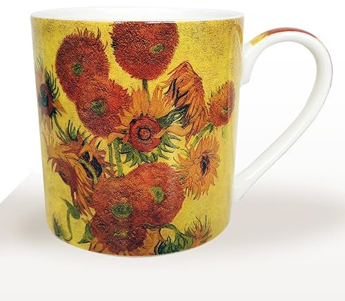 heritage fine Bone China Pint Mug Artists Design Van Gogh Sunflower