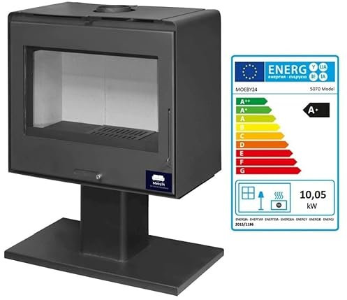 Design-Kaminofen Klassik Kamin Ofen Kaminofen EcoDesign 10,05kW EEK A+ 130mm