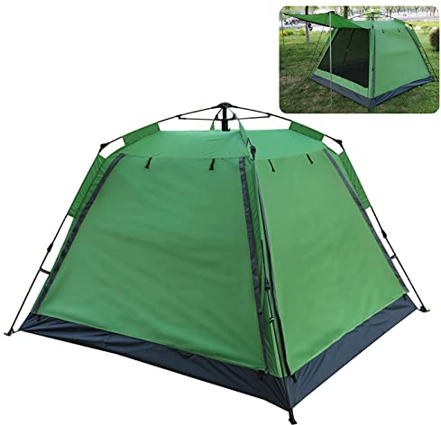 RajoNN Zelt für 1–2 Personen, Ultraleicht, automatisches Pop-up-Rucksackzelt, wasserdichtes Familienzelt für Outdoor, Jagd, Wandern, Klettern, Reisen, Grün