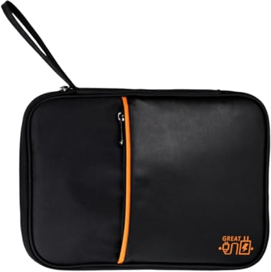 FAVORTALK Travel Cable Organiser Multiple Function Electronic Accessories Storage Bag for Power Cord Battery Storage Mobile Disk Tablet Bag, Black 1 B21711