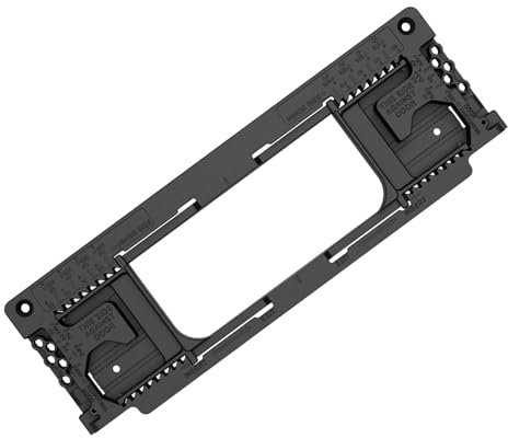 Door Hinge Jig Kit, Door Hinge Mortiser Hinge Installation Kit Locator Template for Door and Door Frame Jamb, for 2‑1/2 to 6 Inch Hinges and 1‑3/8 to 2‑1/2 Inch Door Thickness