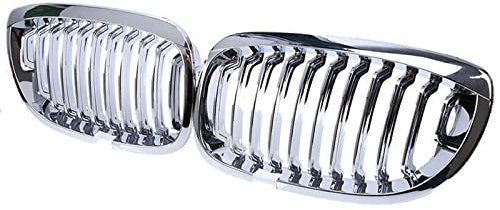 Frontstoßstange Niere Grill Grill Für E46 Coupe 325Ci 330Ci LCI 2DR 2003-2006 Auto Zubehör Ersatzteil Frontgrill (Color : Chromium plating)