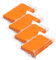 Reinigungsknete, Auto Knete Lack, Auto Car Clay Bar, 4 x 100 g Lackreinigungsknete, Magic Car Clay Bar, Auto reinigungsknete Innenraum, Lackknete für Autos Motorrad Trucks Wohnwagen, Orange