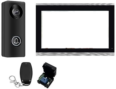 nmbhus 10 Inch Smart Video WiFi Digital POE IP Intercom System Kits Touch Screen Wireless Door Phone For Apartment Villa Doorbell(Size:HD-10 inch 1V1-01)