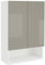 haaus Zed Badezimmer-Wandschrank, wandmontiert, 2 Türen, glänzend grau/weiß, MDF-Türen, L 48 x B 22 x H 72 cm