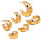 Chunky Hoop Ohrringe für Frauen, Hohle offene Ohrringe für Mädchen, Leichte Hypoallergene Silber Vergoldet Große Klobige Reifen Ohrringe Dupes 3 Paar Set Trendy Schmuck für Frauen Mädchen (Gold)