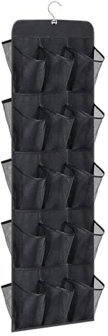 Zemusinet Schuhregal mit 30 Taschen, zum Aufhängen von Schuhen, platzsparend, Schuhschrank