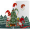 Lovepop® 3D Pop-Up Weihnachtskarte Weihnachten Karte lustige Wichtel schmücken Weihnachtsbaum | Versteckfach für Geldgeschenke & Gutscheine | inkl. Umschlag & Notizkarte