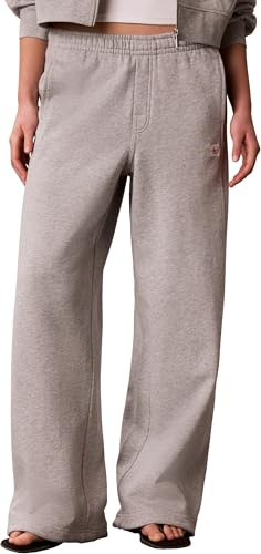 Calvin Klein Damen Jogginghose French Terry Badge Logo aus Baumwolle