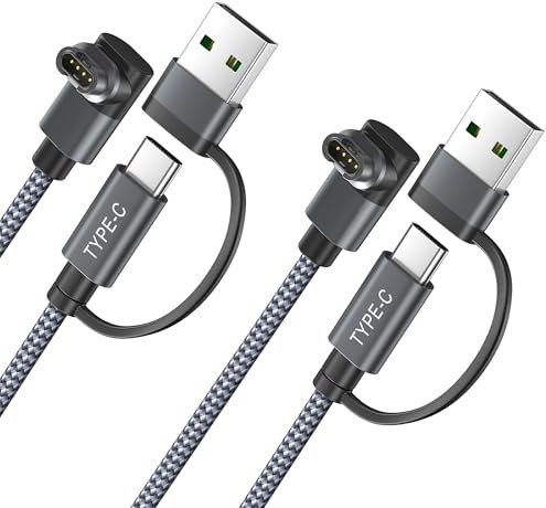 Itramax 2-in-1 Charger Cable for Garmin Watch 4FT 1Pack,Charging Power Cord for Garmin Fenix 8 E 7 7X 7S 6 Solar,Forerunner 970 965 955 570 265 255 245 165 55,Venu 3,Instinct,Vivoactive 6 5 4,Epix Pro