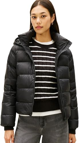 Tommy Hilfiger Donna Giacca Imbottita Down Casual Jacket con Cappuccio