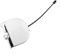 Niceminiwall Cache œil de remorquage chromé pour Fiat 500 2007–2012 OEM 735455393 de haute qualité, pièce de rechange, installation facile
