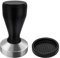 PHILORN 53mm Kaffee Tamper aus Edelstahl, Espresso-Stampfer mit Silikonkissen, Kaffeemehlpresser mit Holzgriff, Espresso Tamper für Zuhause und Büro