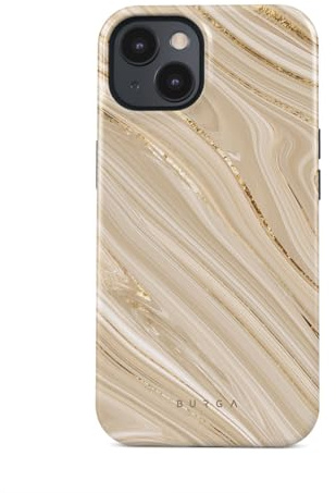 BURGA Handyhülle für iPhone 14 – Unisex Hybrid-Schutzhülle mit stoßdämpfendem TPU & kratzfester Außenschale, erhöhter Displayrand, MagSafe-kompatibel, kabelloses Laden, stylisches Design