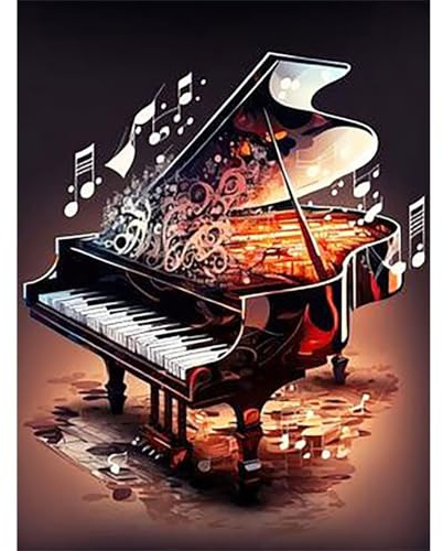 Klavier - Puzzles für Erwachsene,Puzzle 200 Teile, Puzzle 35x25 cm DIY - Puzzles für Heimdekoration, Familienpuzzle für Erwachsene und Kinder