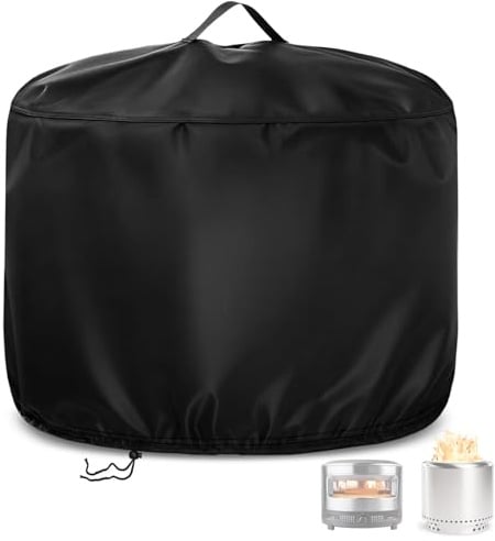 Onlyme Pizzaofen Abdeckung rund 420D wasserdicht für Gozney Arc Ø63x37cm | 420D Oxford Gewebe, Wasserschutzleiste, Kordelzug und Griff für Outdoor Pizzaöfen