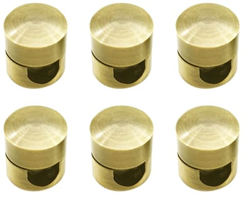 6 Stück Kabelmanagement-Clips, Aluminium-Kabelhalter, Kabelhalter für und Befestigung von Kronleuchterdrähten, Gold