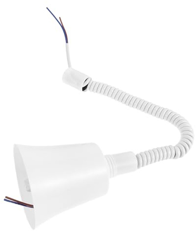 E27 Hängeleuchte mit Zweiadrigem Kabel, Höhenverstellbar, Weiß | Kunststoff und Metall, Modern, für Küche und Esszimmer, Anti Korrosiv, Anti Verschleiß