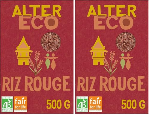 ALTER ECO - Riz Rouge Bio - Riz Équitable Origine Thaïlande - Prêt en 25 Minutes - 500 g