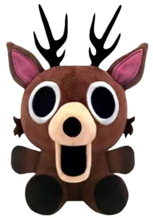 99 Nächte im Wald Kuscheltier: 25cm 99 Nights in The Forest Plush Toy, Kawaii Elch Rentier Stofftier Puppen Plüschtiere, Niedliches Anime REH Plüschtier für Kinder