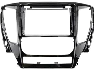 Radioblende Auto Radio Einbausatz Für Mitsubishi Für Pajero Sport 2016-2021 Adapter Für Android Radio Armaturenbrett Rahmenblende 9 Zoll RESPUNEKBAH(FrameA)