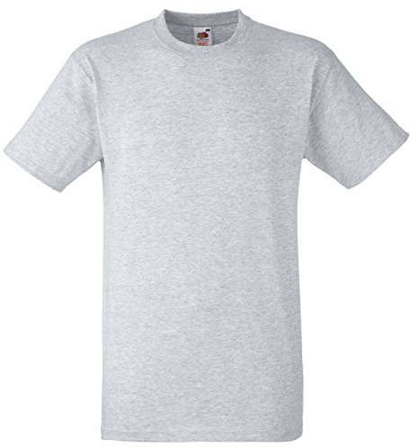 Fruit of the Loom Heavy Cotton T in Heather Grey Size L (SA101)